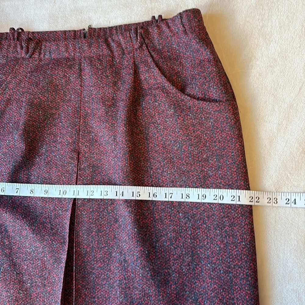 French Vintage Marcelle Griffon Made in France Calf Length Skirt 31” Waist - Picture 7 of 11